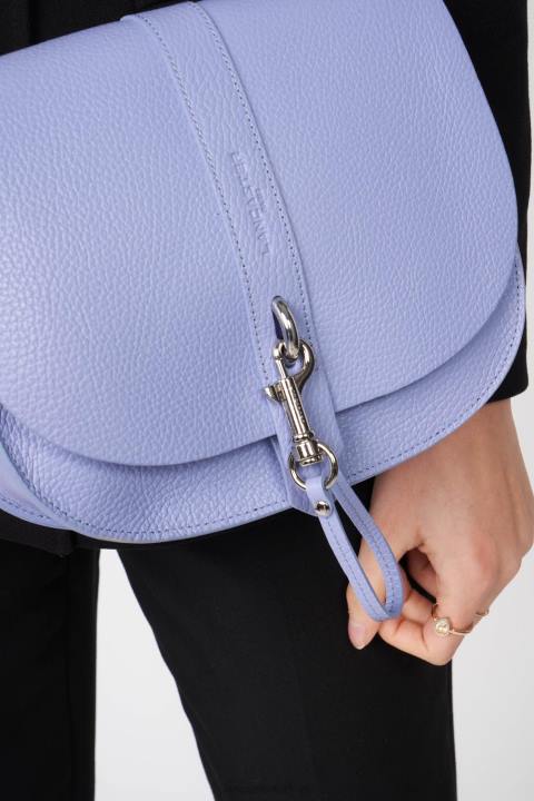 kadınlar omuz çantası foulonne çift kanca ekru lavand Lancaster Paris çanta H0LP3798