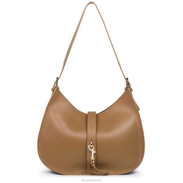 kadınlar omuz çantası foulonne çift kanca kara deve Lancaster Paris çanta H0LP3803