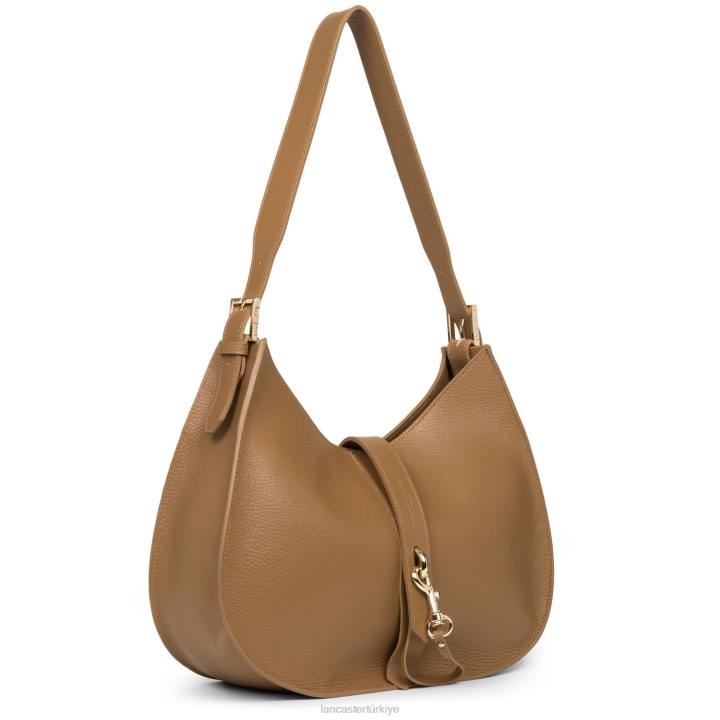 kadınlar omuz çantası foulonne çift kanca kara deve Lancaster Paris çanta H0LP3803