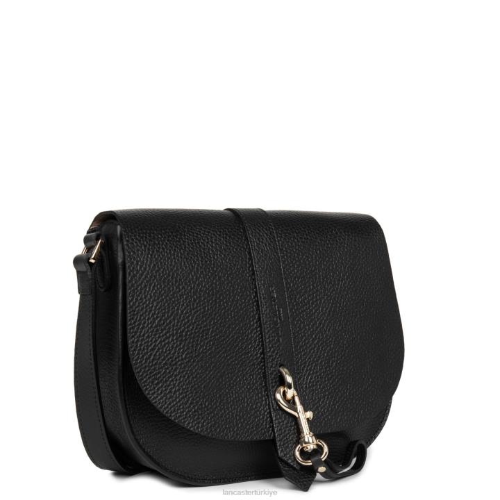 kadınlar omuz çantası foulonne çift kanca noir-in-çıplak Lancaster Paris çanta H0LP3786