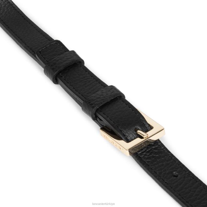 kadınlar omuz çantası foulonne çift kanca noir-in-çıplak Lancaster Paris çanta H0LP3786