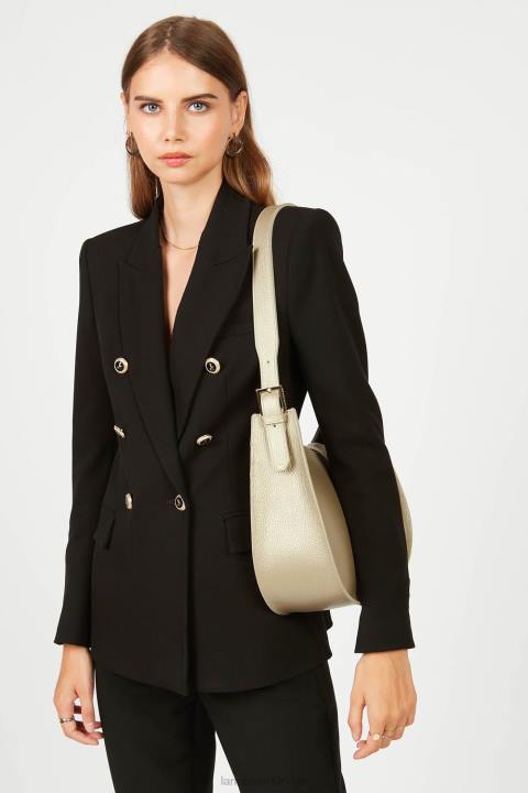 kadınlar omuz çantası foulonne çift kanca çıplak şampanya Lancaster Paris çanta H0LP3799