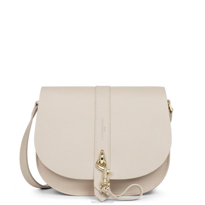 kadınlar omuz çantası foulonne çift kanca turuncu-bej Lancaster Paris çanta H0LP3789