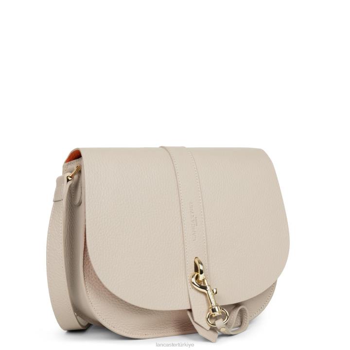 kadınlar omuz çantası foulonne çift kanca turuncu-bej Lancaster Paris çanta H0LP3789