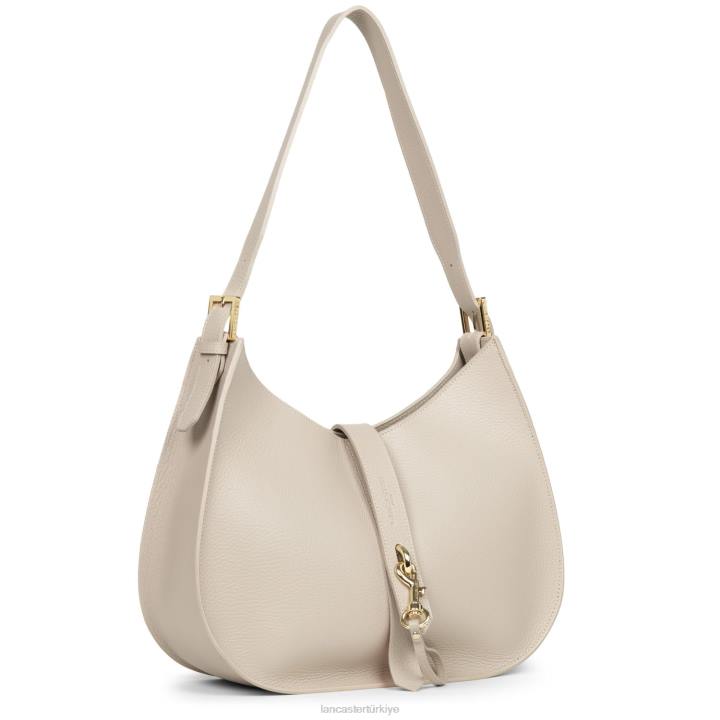 kadınlar omuz çantası foulonne çift kanca turuncu-bej Lancaster Paris çanta H0LP3806