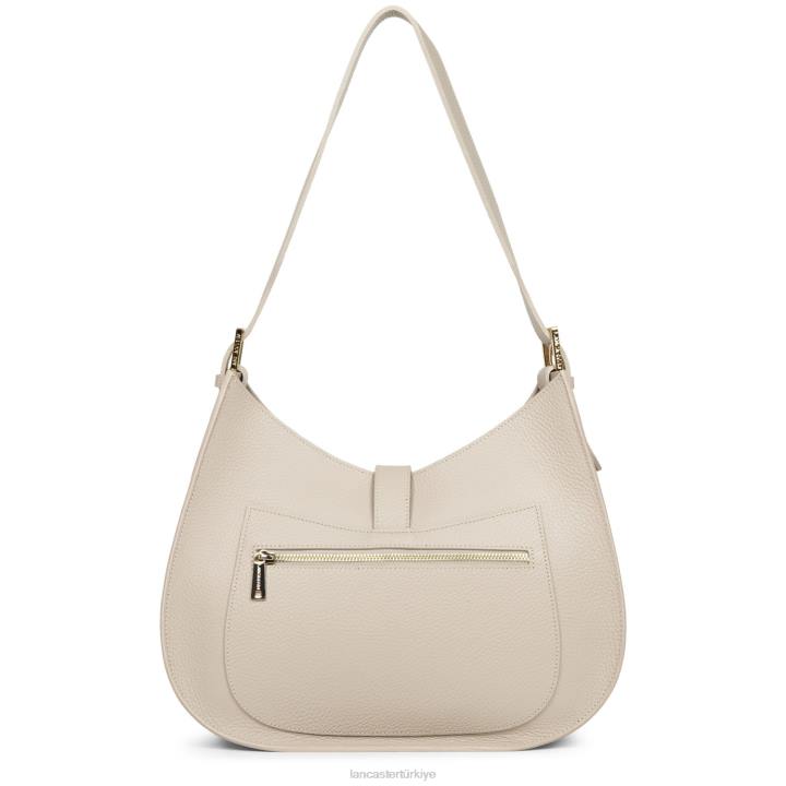 kadınlar omuz çantası foulonne çift kanca turuncu-bej Lancaster Paris çanta H0LP3806