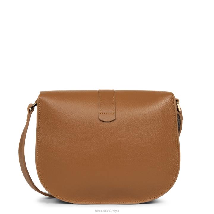 kadınlar omuz çantası foulonne çift kanca turuncu deve Lancaster Paris çanta H0LP3791