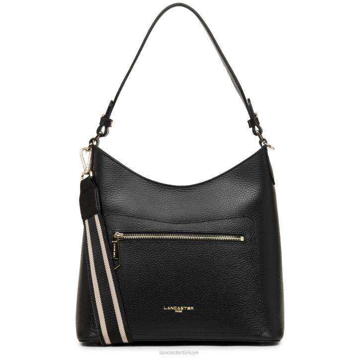 kadınlar omuz çantası foulonne çift noir-in-çıplak Lancaster Paris çanta H0LP4345