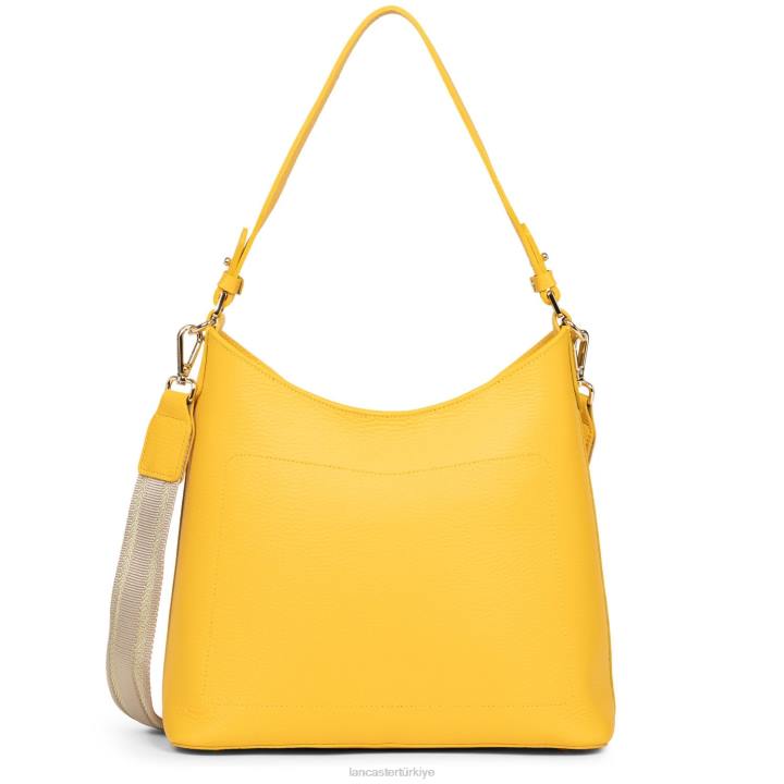 kadınlar omuz çantası foulonne çift sarı-ya da Lancaster Paris çanta H0LP4353