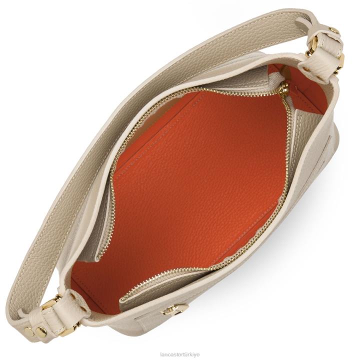 kadınlar omuz çantası foulonne çift turuncu-bej Lancaster Paris çanta H0LP4344