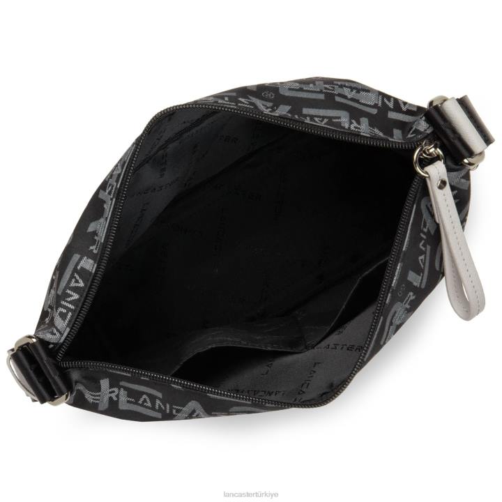 kadınlar omuz çantası logosu kba noir-gris-poudre Lancaster Paris çanta H0LP3922