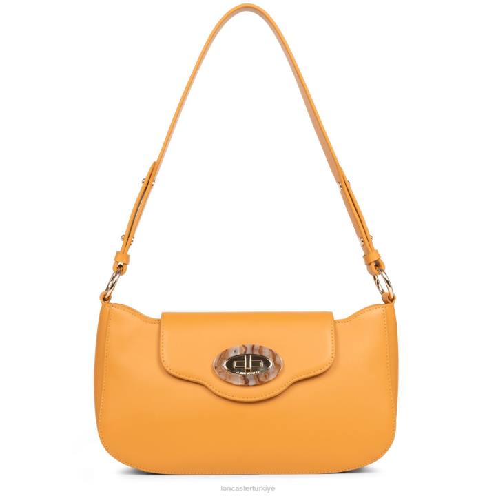 kadınlar omuz çantası mermer dokunuşu Safran Lancaster Paris çanta H0LP4237