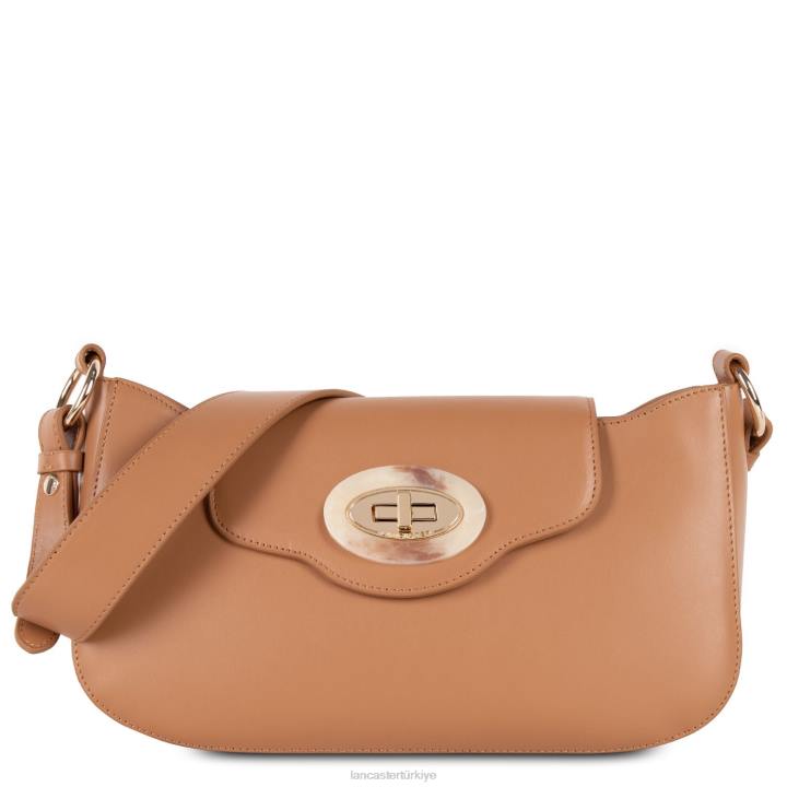 kadınlar omuz çantası mermer dokunuşu deve Lancaster Paris çanta H0LP4240
