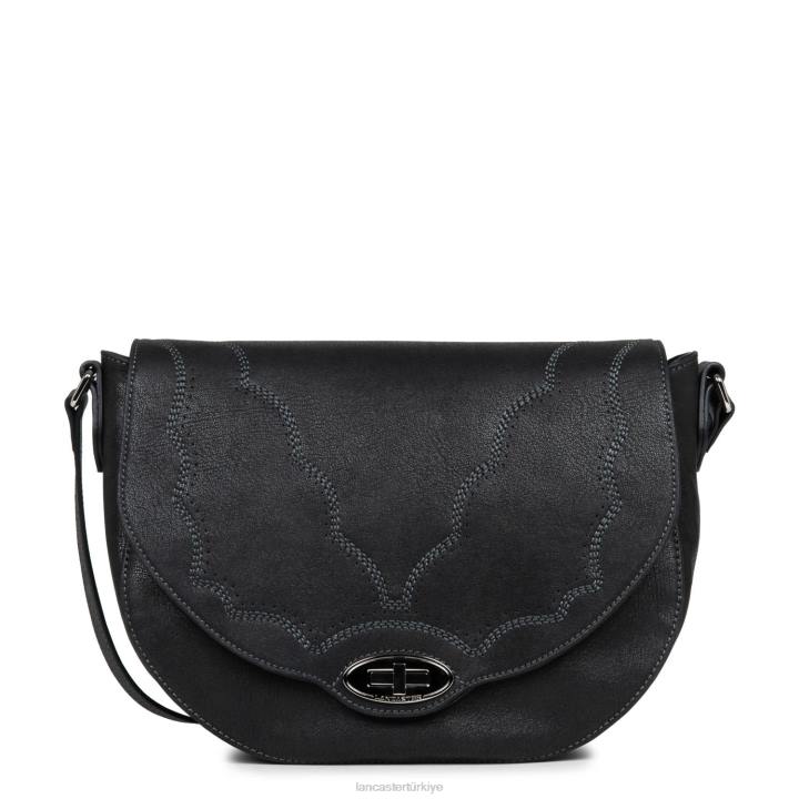 kadınlar omuz çantası santa fe kara Lancaster Paris çanta H0LP4274