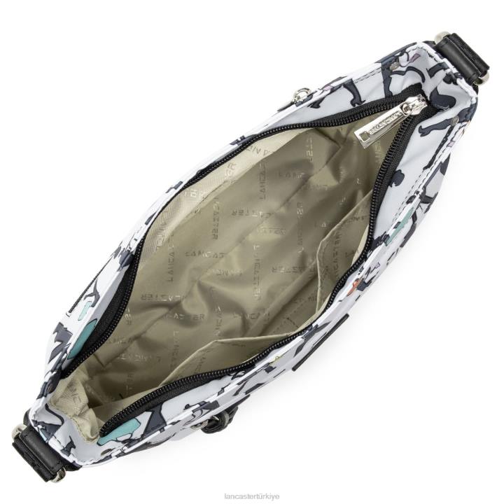 kadınlar omuz çantası temel ponpon beyaz çoklu Lancaster Paris çanta H0LP4045