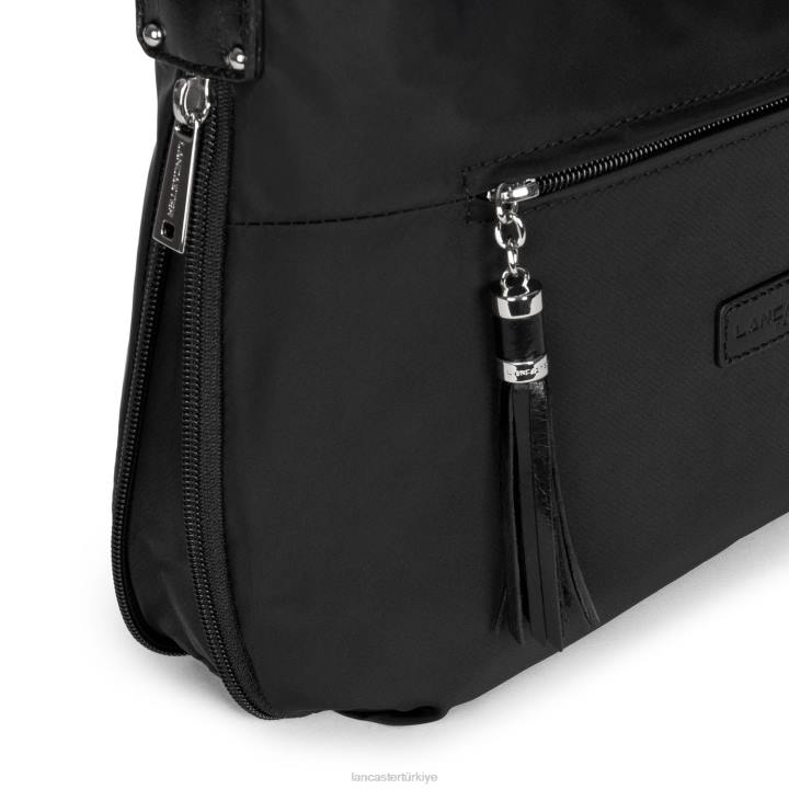 kadınlar omuz çantası temel ponpon kara Lancaster Paris çanta H0LP4042