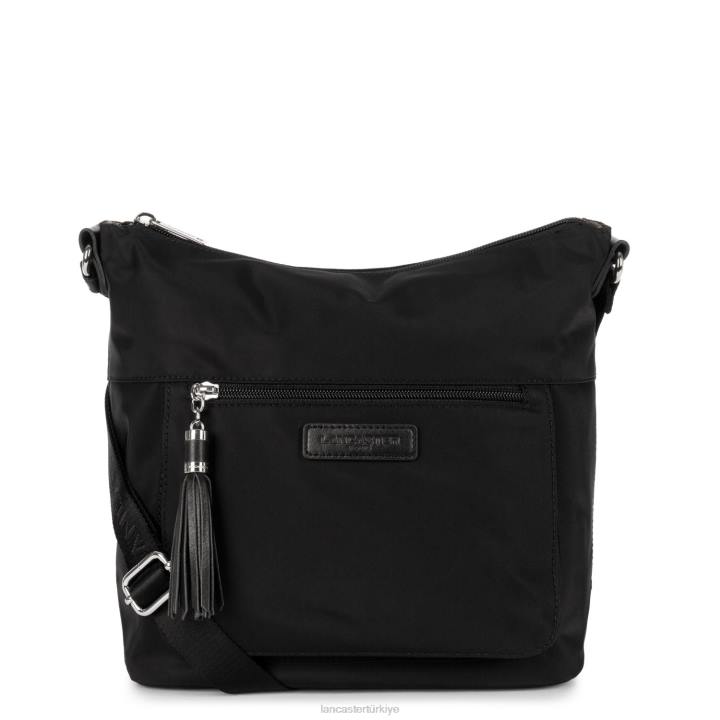 kadınlar omuz çantası temel ponpon kara Lancaster Paris çanta H0LP4055