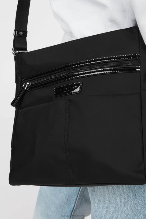 kadınlar omuz çantası temel verni kara Lancaster Paris çanta H0LP4125