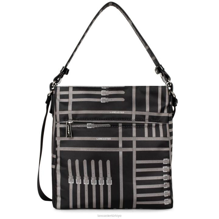 kadınlar omuz çantası temel verni noir-taupe Lancaster Paris çanta H0LP4131