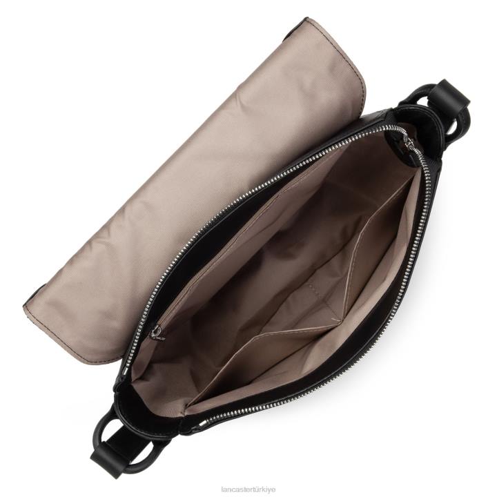 kadınlar omuz çantası yumuşak vintage kara leopar Lancaster Paris çanta H0LP4421