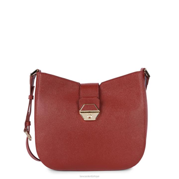 kadınlar omuzdan askili çanta delphino kırmızı Lancaster Paris çanta H0LP2500