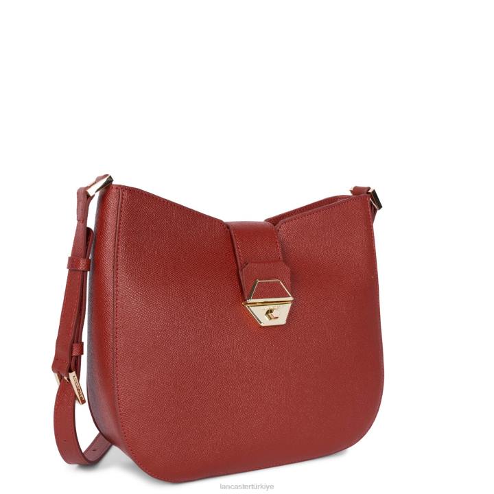 kadınlar omuzdan askili çanta delphino kırmızı Lancaster Paris çanta H0LP2500