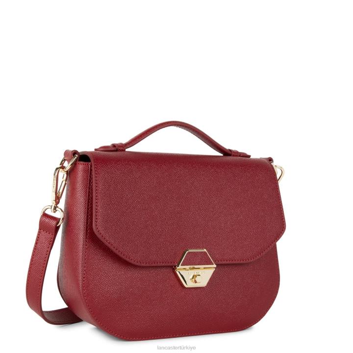 kadınlar omuzdan askili çanta delphino kırmızı Lancaster Paris çanta H0LP3855