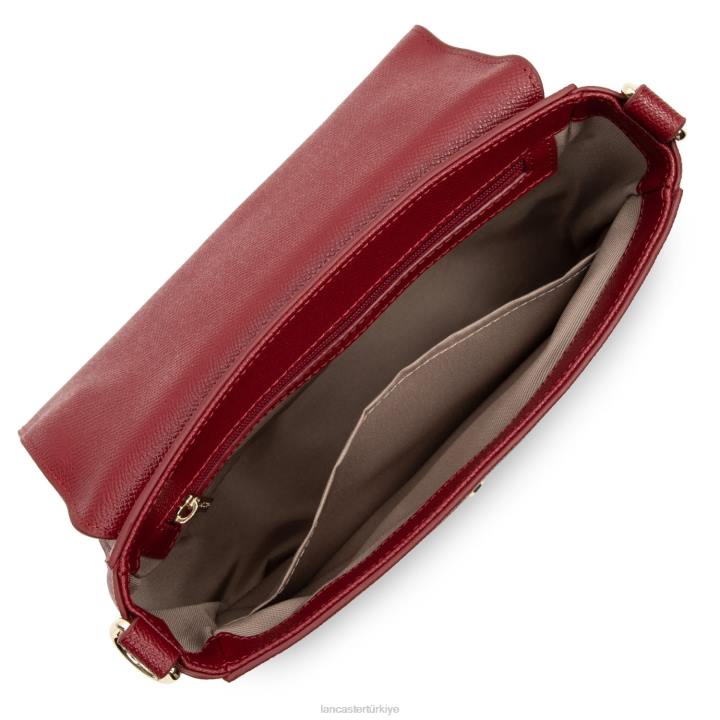 kadınlar omuzdan askili çanta delphino kırmızı Lancaster Paris çanta H0LP3855