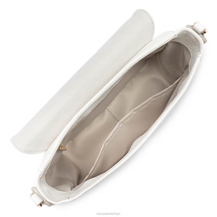 kadınlar omuzdan askili çanta kumul beyaz kasa Lancaster Paris çanta H0LP2558