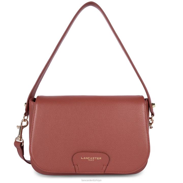 kadınlar omuzdan askili çanta kumul kırmızı ruj Lancaster Paris çanta H0LP2555