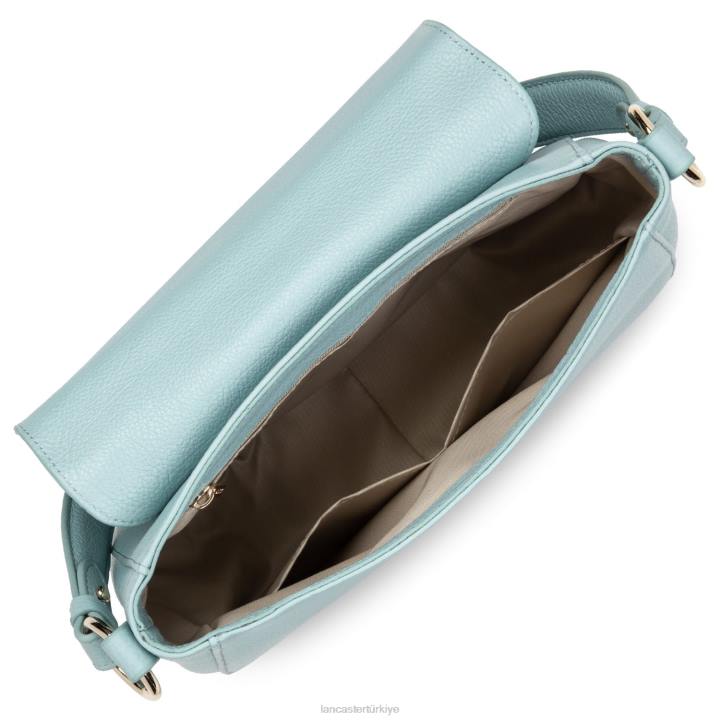 kadınlar omuzdan askili çanta kumul mavi ciel Lancaster Paris çanta H0LP4375