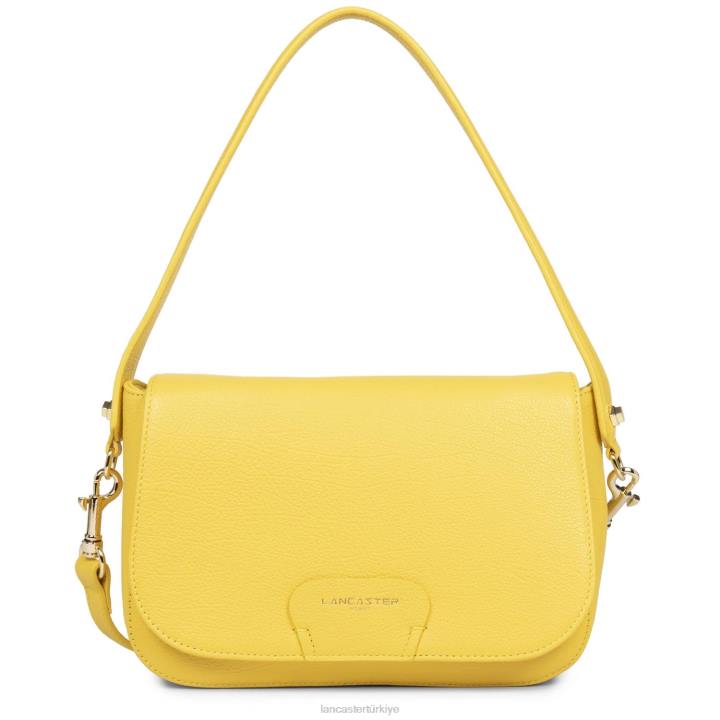 kadınlar omuzdan askili çanta kumul sarı Lancaster Paris çanta H0LP2551