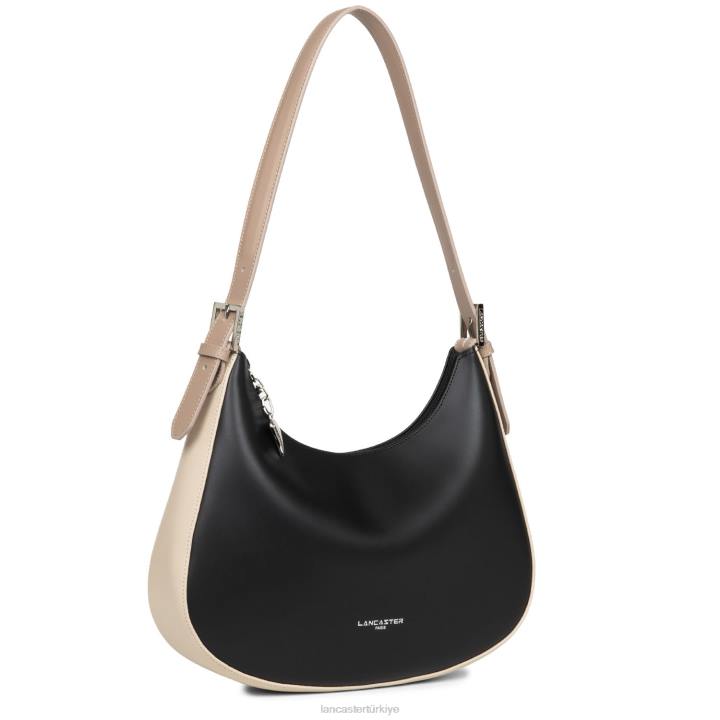 kadınlar omuzdan askili çanta pürüzsüz noir-çıplak clair-çıplak fonce Lancaster Paris çanta H0LP4391