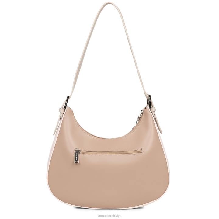 kadınlar omuzdan askili çanta pürüzsüz çıplak-gül-galet gül Lancaster Paris çanta H0LP4397