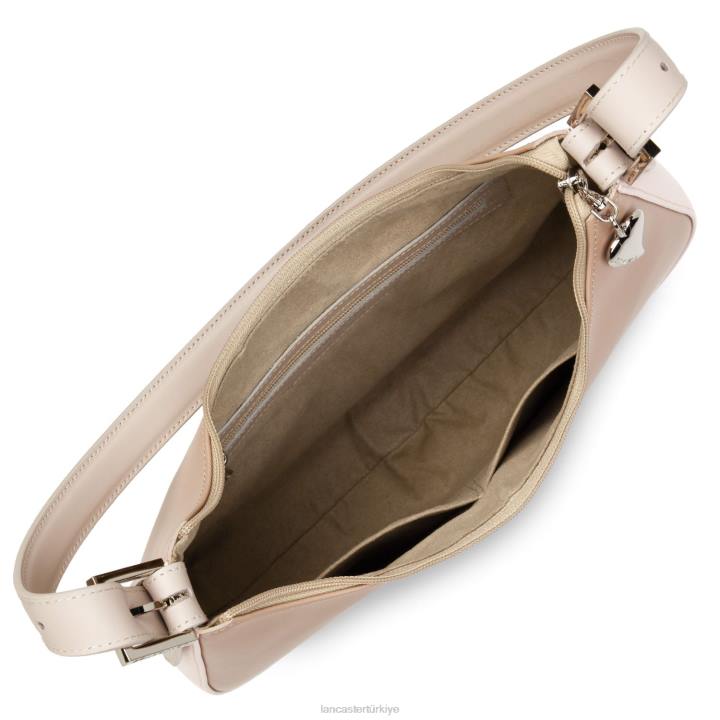 kadınlar omuzdan askili çanta pürüzsüz çıplak-gül-galet gül Lancaster Paris çanta H0LP4397