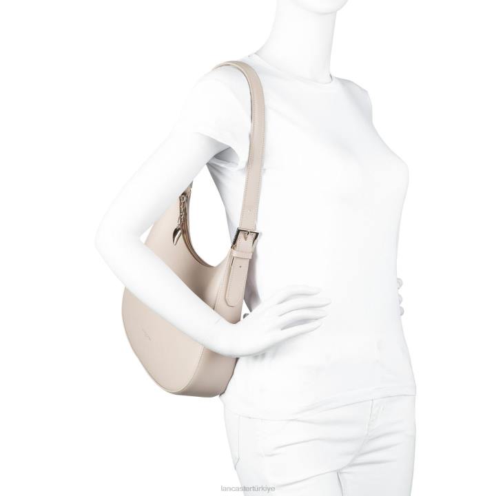 kadınlar omuzdan askili çanta pürüzsüz çıplak-gül-galet gül Lancaster Paris çanta H0LP4397