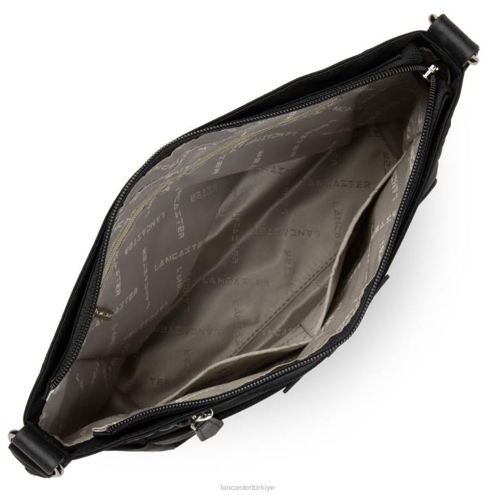 kadınlar omuzdan askili çanta temel spor kara Lancaster Paris çanta H0LP4307