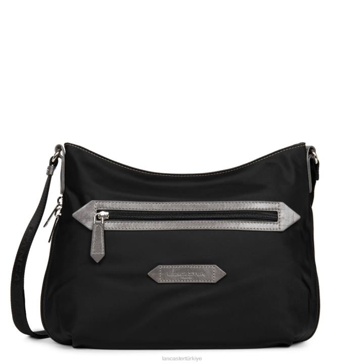 kadınlar omuzdan askili çanta temel spor noir-taupe-galet Lancaster Paris çanta H0LP4111