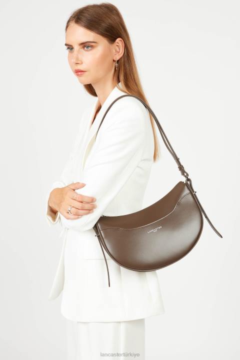 kadınlar yarım ay çantası tatlı ace kestane rengi Lancaster Paris çanta H0LP419