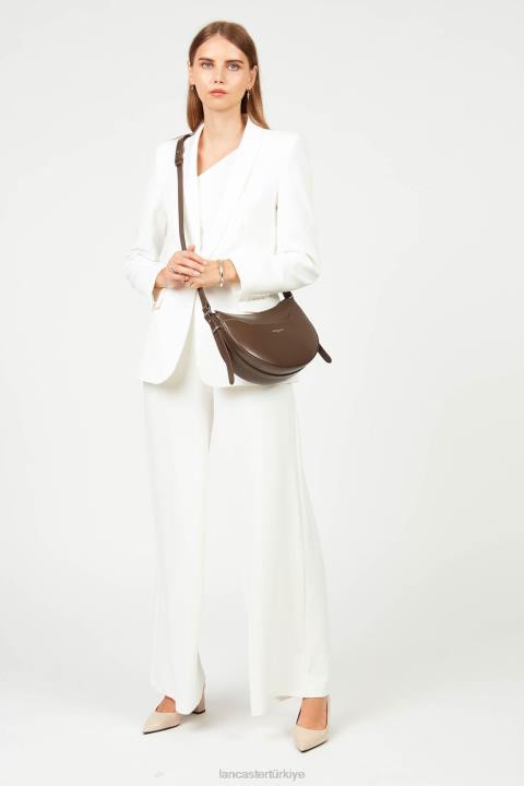 kadınlar yarım ay çantası tatlı ace kestane rengi Lancaster Paris çanta H0LP419