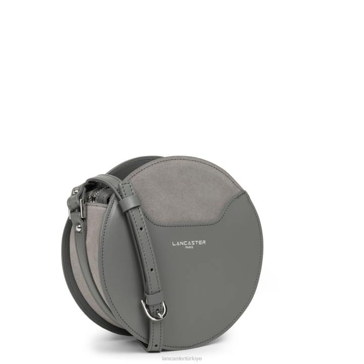kadınlar yuvarlak çanta pürüzsüz lune Gris Lancaster Paris çanta H0LP4331