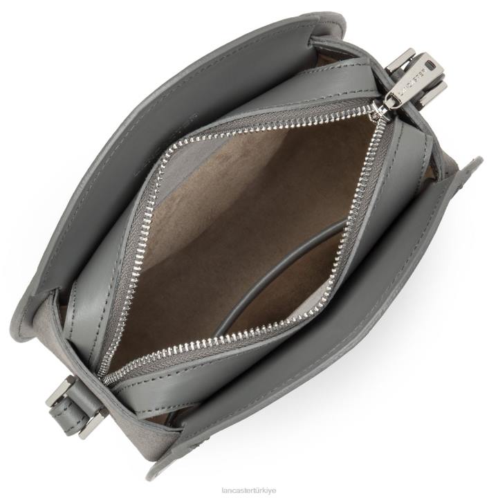 kadınlar yuvarlak çanta pürüzsüz lune Gris Lancaster Paris çanta H0LP4331