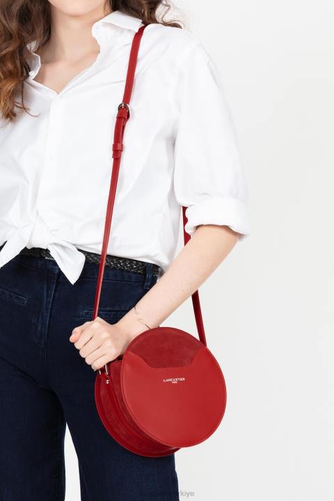 kadınlar yuvarlak çanta pürüzsüz lune allık Lancaster Paris çanta H0LP4340