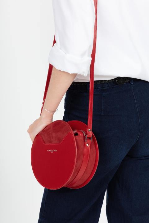 kadınlar yuvarlak çanta pürüzsüz lune allık Lancaster Paris çanta H0LP4340