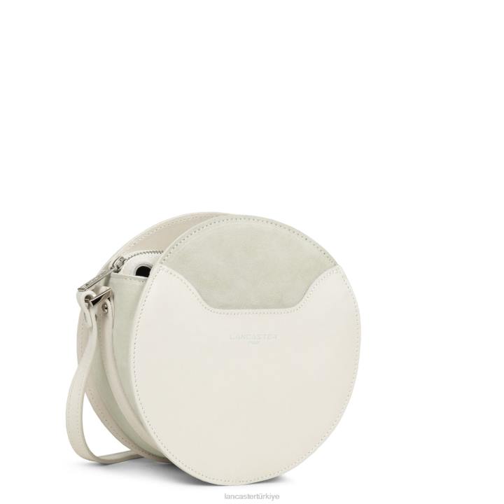 kadınlar yuvarlak çanta pürüzsüz lune ekru Lancaster Paris çanta H0LP4339
