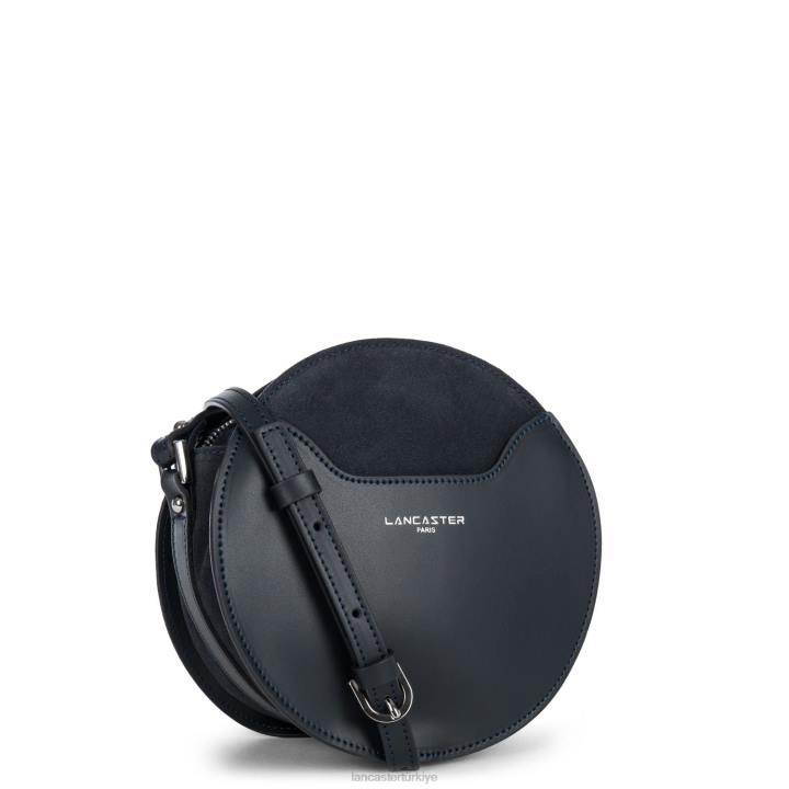 kadınlar yuvarlak çanta pürüzsüz lune mavi fonce Lancaster Paris çanta H0LP4321