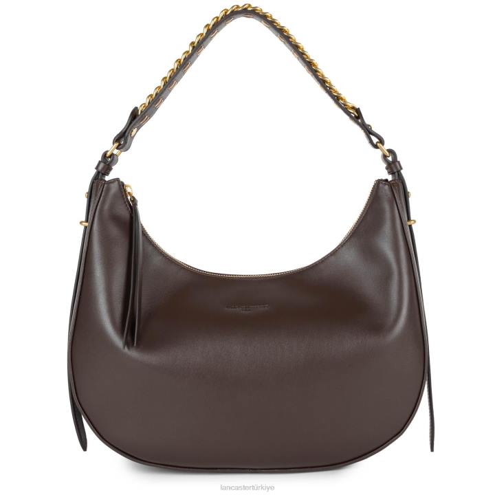 kadınlar büyük berduş çantası aria Marron Fonce Lancaster Paris çanta H0LP3230