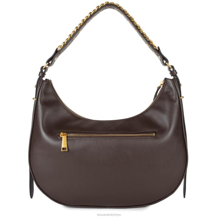 kadınlar büyük berduş çantası aria Marron Fonce Lancaster Paris çanta H0LP3230