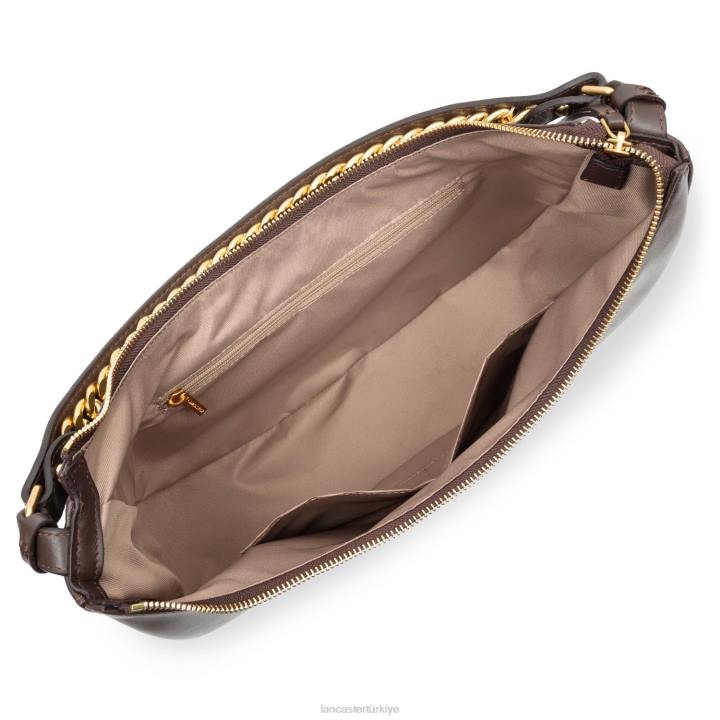 kadınlar büyük berduş çantası aria Marron Fonce Lancaster Paris çanta H0LP3230