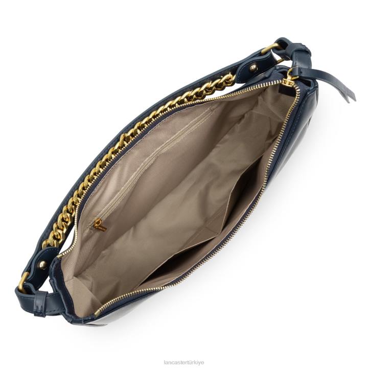 kadınlar büyük berduş çantası aria mavi fonce Lancaster Paris çanta H0LP3225